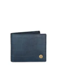 WildHorn Men Blue & Black RFID Protected Genuine Leather Wallet & Belt Accessory Gift Set