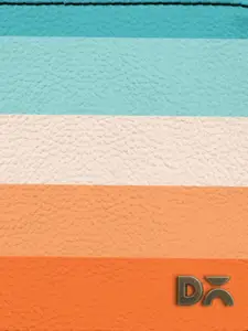 DailyObjects Women Multicoloured Striped Zip Around Wallet