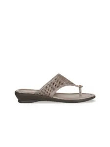 Bata Women Grey Solid Sandals