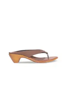 Bata Women Brown Solid Block Heels