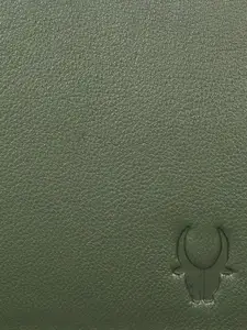 WildHorn Men Green & Orange RFID Protected Genuine Leather Wallet & Pen Accessory Gift Set