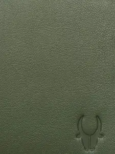 WildHorn Men Green & Orange RFID Protected Genuine Leather Wallet & Pen Accessory Gift Set