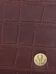 WildHorn Men Brown & Blue RFID Protected Genuine Leather Wallet & Pen Accessory Gift Set