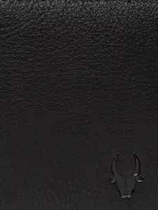 WildHorn Men Black & Blue RFID Protected Genuine Leather Wallet & Pen Accessory Gift Set