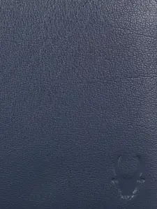 WildHorn Men Blue & Black RFID Protected Genuine Leather Wallet & Pen Accessory Gift Set