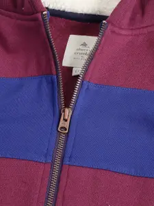 Cherry Crumble Boys Burgundy Striped Sweatshirt