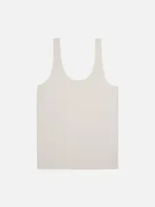 BODYCARE INSIDER Girls Pack Of 3 Off-White Self-Design Thermal Tops