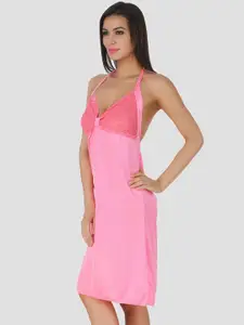 Fasense Women Pink Solid