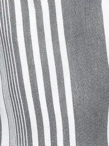 Oxolloxo Girls Grey & White Striped Fit and Flare Dress