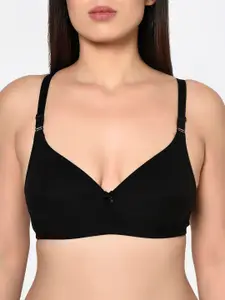 Bodycare Pack Of 3 Black & Pink Solid Non-Wired Non Padded Everyday Bra 1581BPIB-3PCS