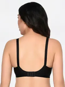 Bodycare Pack Of 2 Cream-Coloured & Black Solid Non-Wired Non Padded Everyday Bras 6581BS