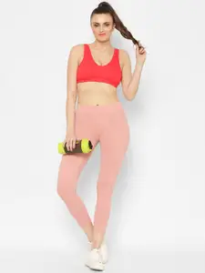 Floret Pack of 3 Solid Non-Wired Non Padded Workout Bra