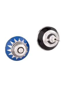 Voylla Silver-Plated Contemporary Studs