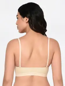 Bodycare Beige Solid Non-Wired Lightly Padded Everyday Bra 1606