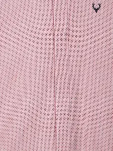 Allen Solly Junior Boys Red Regular Fit Self Design Casual Shirt