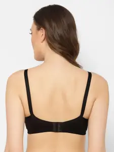 Floret Black & Magenta Solid Set of 2 Everyday Bra T3052_Black-Magenta