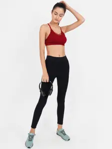 Lebami Maroon Solid Non-Wired Removable Padding Everyday Bra 845_Wine_30C