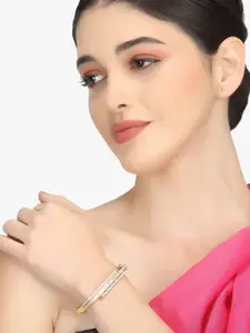Adwitiya Collection Gold-Plated Bangle-Style Bracelet
