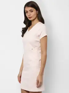 Allen Solly Woman Women Pink Solid Sheath Dress