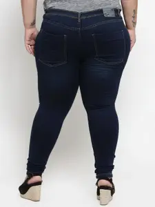 plusS Women Navy Blue Slim Fit Jeans