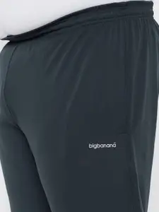 bigbanana Men Teal Green & Orange Solid Track Pants