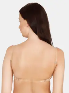 Zivame Beige Solid Non-Wired Lightly Padded T-shirt Bra ZI10ISCORE0NUDE