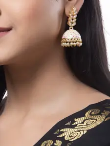 Shining Diva Yellow Contemporary Jhumkas