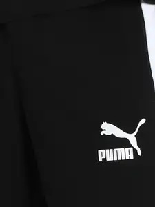 Puma Men Black Solid Regular Fit Cotton Sports Shorts