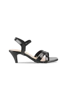 Mochi Women Black Solid Heels