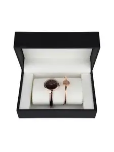 GIORDANO Women Brown Analogue Watch GD4052-33