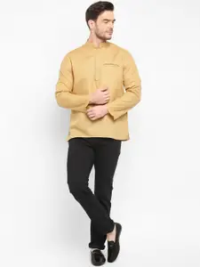 Hangup Men Khaki Kurta