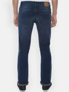 Louis Philippe Jeans Men Navy Blue Slim Fit Mid-Rise Clean Look Jeans