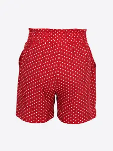 CUTECUMBER Girls Pack Of 2 Printed Regular Fit Regular Shorts