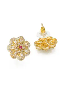 aadita Gold-Plated Handcrafted Contemporary Studs