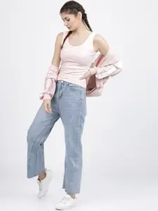 Tokyo Talkies Women Pink T-shirt