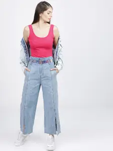 Tokyo Talkies Women Pink T-shirt