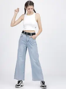 Tokyo Talkies Women White T-shirt