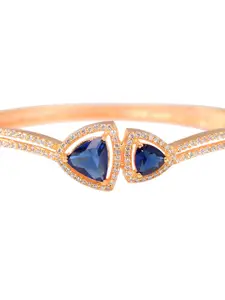 Saraf RS Jewellery Gold-Plated Handcrafted Bangle-Style Bracelet