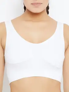 C9 AIRWEAR Seamless Pack of 2 Black & White Workout Bra Lightly Padded