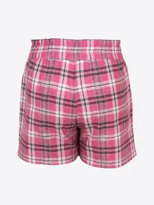 CUTECUMBER Girls Pack of 2 Pink & Black Regular Fit Regular Shorts