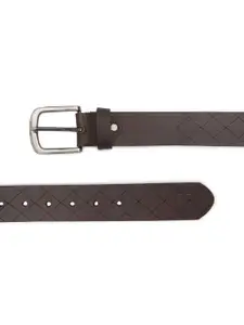 SPYKAR Men Brown Textured Belt