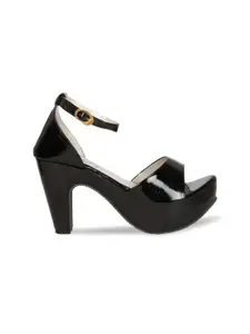 Denill Women Black Solid Block Heels