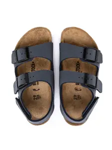 Birkenstock Milano Hl Navy Narrow Width Birko-Flor Nubuck Beachsandals