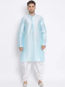 Hangup Men Multicoloured Kurta Harem and waistcoat