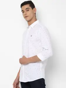 Allen Solly Sport Men White Printed Casual Shirt
