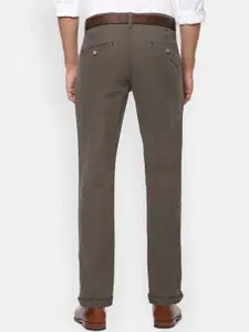 Louis Philippe Sport Men Brown Regular Trousers