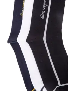 Allen Cooper Men Pack Of 3 Assorted Calf-Length Socks