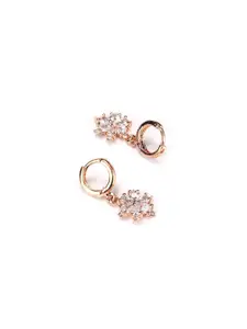 Priyaasi Rose Gold Contemporary Studs Earrings