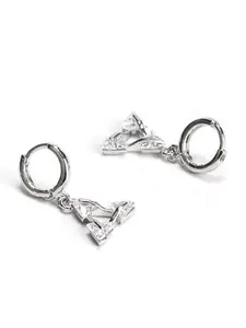 Priyaasi Silver-Plated Quirky Drop Earrings