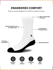 SockSoho Men Pack Of 3 Ribbed Anti-Bacterial Above Ankle Socks